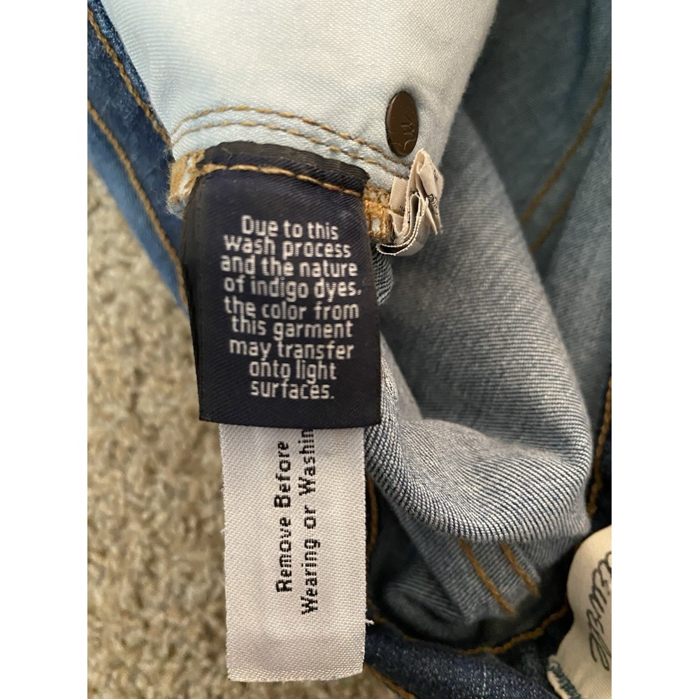 MADEWELL Womens Jeans Size 26 Blue Denim Distressed Skinny 9" High-Rise - Picture 7 of 8
